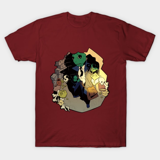 "Who Goes There?" T-Shirt by D4KStudios